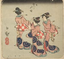 Ise, section of sheet no. 3 from the series "Cutout Pictures of the Provinces (Kunizukushi...", 1852 Creator: Ando Hiroshige