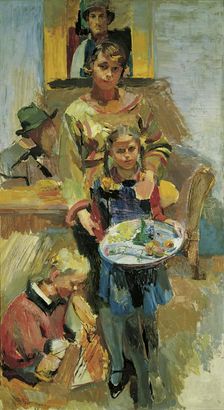 Isepp family portrait, 1927/1928. Creator: Franz Wiegele