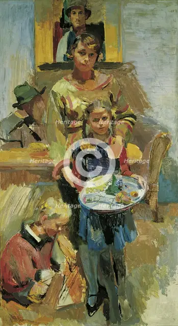 Isepp family portrait, 1927/1928. Creator: Franz Wiegele.