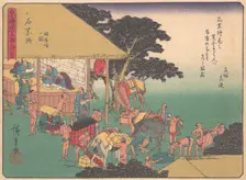 Ishiyakushi, from the series The Fifty-three Stations of the Tokaido Road, e..., early 20th century. Creator: Ando Hiroshige