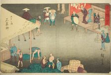 Ishiyakushi—No. 45, from the series "Fifty-three Stations of the Tokaido (Tokaido..., c. 1847/52. Creator: Ando Hiroshige