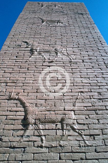Ishtar Gate, Babylon, Iraq. Creator: Vivienne Sharp.