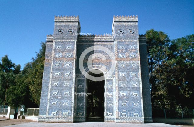 Ishtar Gate, Babylon, Iraq. Creator: Vivienne Sharp.