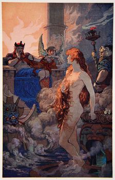 Ishtar in Hades 1915. Creator: Ernest Wellcousins