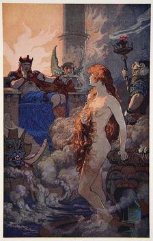 Ishtar in Hades 1915. Artist: Ernest Wellcousins