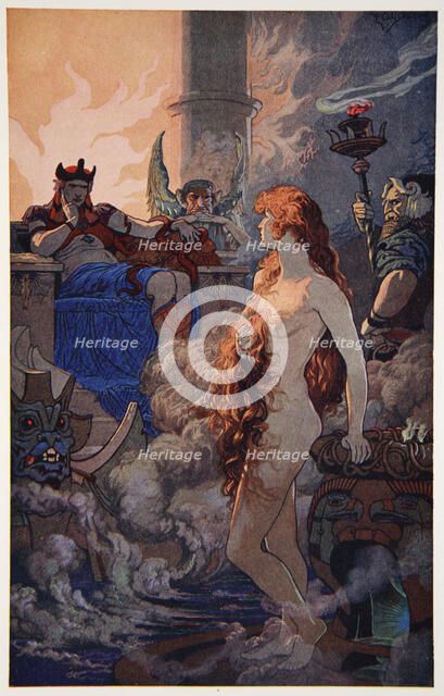 'Ishtar in Hades', 1915.  Artist: Ernest Wellcousins