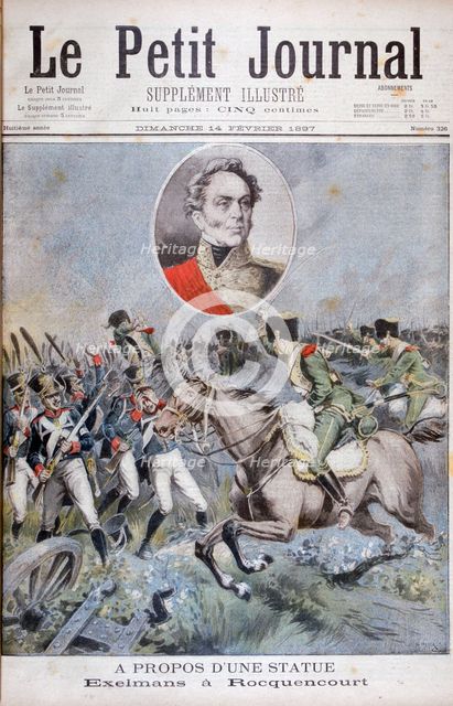Isidore Exelmans French soldier, Battle of Rocquencourt, 1815 (1897). Artist: Henri Meyer