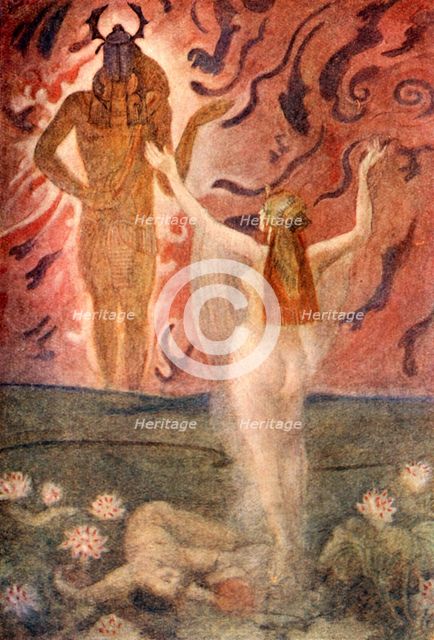 'Isis and Ra', 1915. Creator: Evelyn Paul.