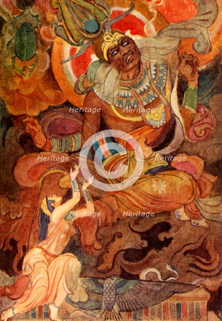 'Isis conjured Ra to tell his Name', 1915. Creator: Evelyn Paul.