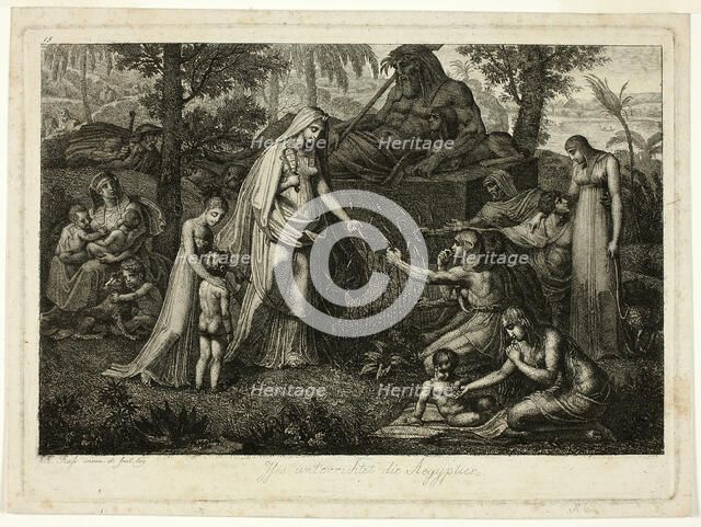 Isis Instructing the Egyptians, 1809. Creator: Carl Russ.