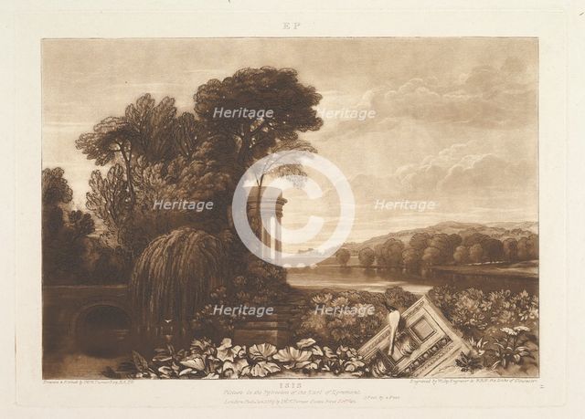 Isis (Liber Studiorum, part XIV, plate 68), January 1, 1819. Creator: JMW Turner.