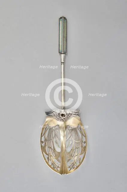 Isis pattern ice spoon, 1871. Creators: George Wilkinson, Gorham Manufacturing Company.