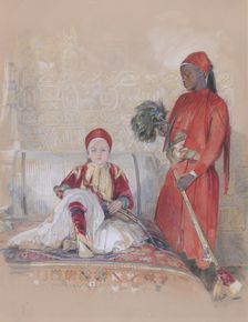 Iskander Bey and his Servant, ca. 1848. Creator: John Frederick Lewis