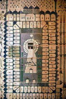 Islamic Tiles showing the Kasbah at Mecca (Ka'Ba), 1668