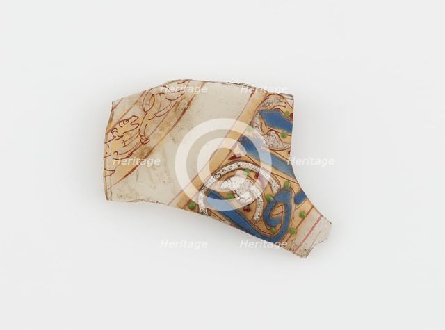 Islamic Glass Fragment, circa 900-1400. Creator: Unknown.