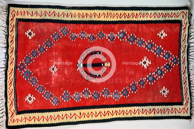 Islamic prayer Kilim, date unknown.   Artist: Anon