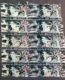 Islamic silk fragment, 9th-12th century