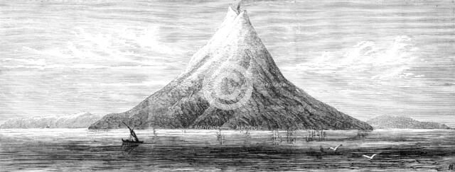 Island of Krakatoa...the centre of the late Volcanic Eruption, said to have disappeared, 1883. Creator: Unknown.