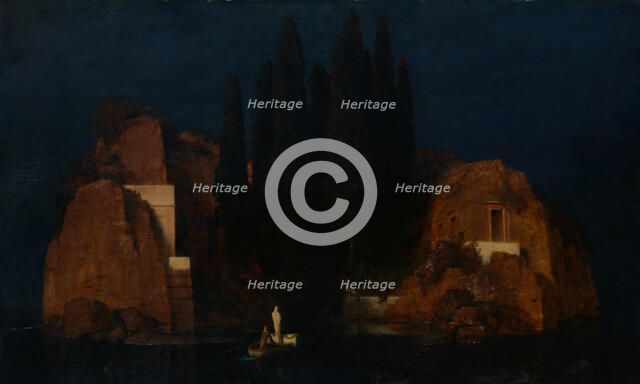 Island of the Dead, 1880. Creator: Arnold Böcklin.
