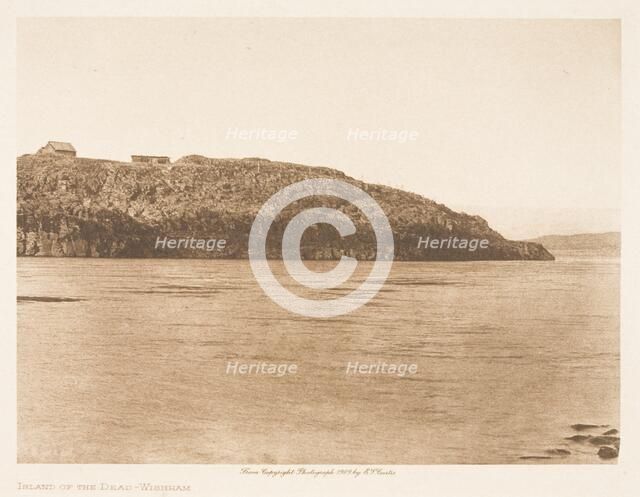 Island of the Dead Wisham,

 From The North American Indian by Edward S. Curtis., 1909. Creator: Edward Sheriff Curtis.