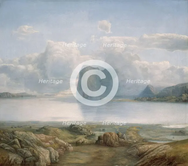 Island Borgoya, 1867. Creator: Lars Hertervig.