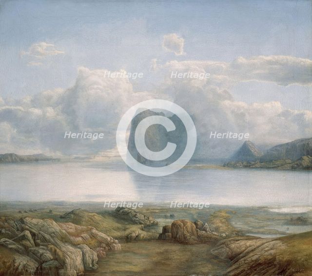Island Borgoya, 1867. Creator: Lars Hertervig.