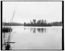 Island Lake, near Ishpeming, Mich., c1898. Creator: Unknown