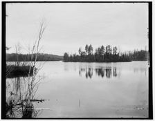 Island Lake near Ishpeming, Mich., c1898. Creator: Unknown