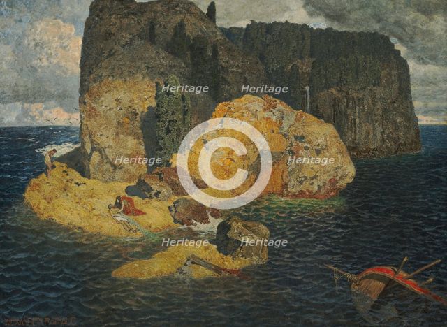 Island Shipwreck. Creator: Rothaug, Alexander (1870-1946).