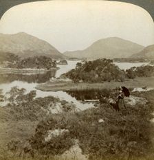Islands and Upper Lake, Killarney, Ireland.Artist: Underwood & Underwood