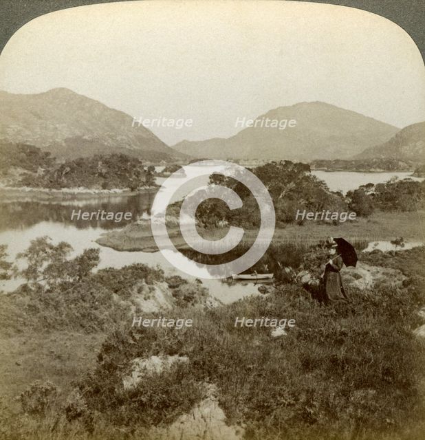 Islands and Upper Lake, Killarney, Ireland.Artist: Underwood & Underwood