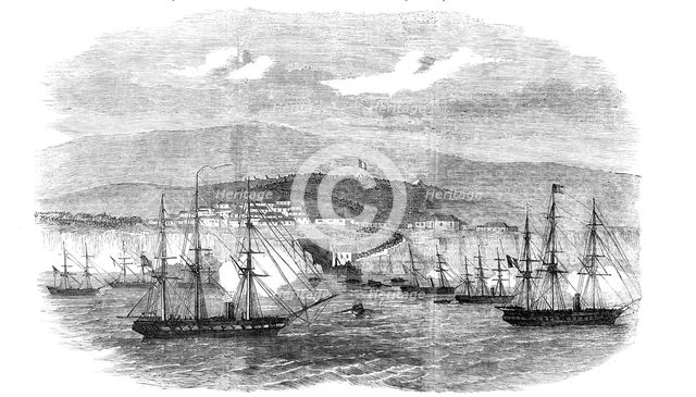 Islay, in Peru, the Head-quarters of General Viranco, 1857. Creator: Unknown.