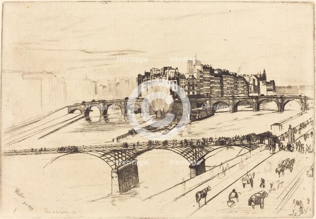 Isle de la Cite, Paris, 1859. Creator: James Abbott McNeill Whistler.