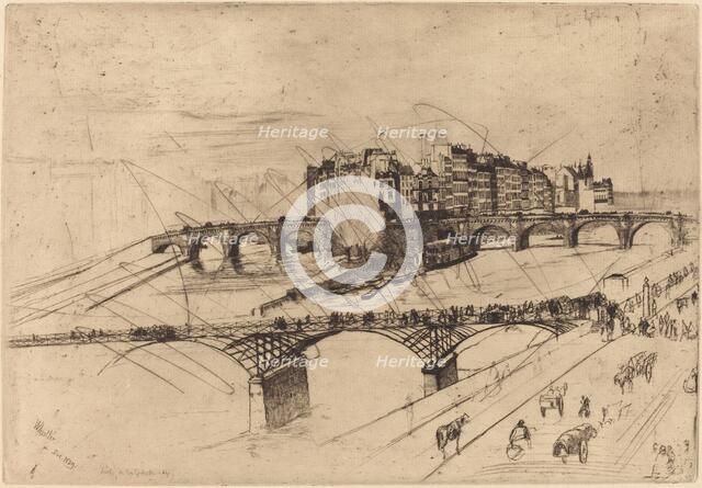 Isle de la Cite, Paris, 1859. Creator: James Abbott McNeill Whistler.