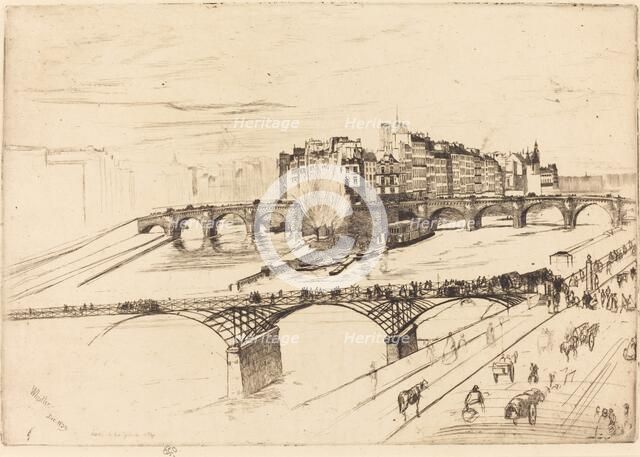 Isle de la Cite, Paris, 1859. Creator: James Abbott McNeill Whistler.