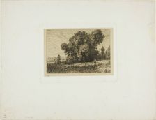 Isle of Aligre Landscape, with Two Women, 1844. Creator: Charles Emile Jacque