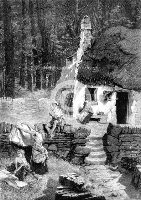 Isle of Man sketches: a Manx cottage, 1881. Creator: Unknown.