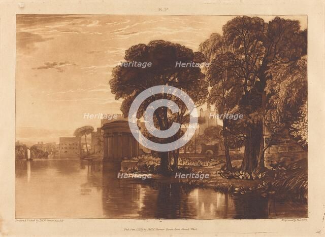 Isleworth, published 1819. Creator: JMW Turner.