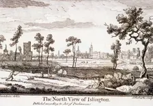 Islington, London, 1750. Artist: J Roberts