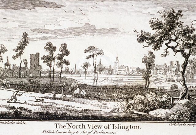 Islington, London, 1750. Artist: J Roberts