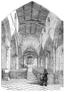 Islip Church, Northamptonshire, restored, 1854. Creator: Unknown