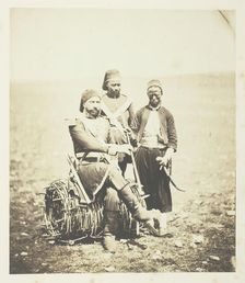 Ismail Pacha and Attendants, 1855. Creator: Roger Fenton