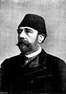 Ismail Pasha, the late Khedive, 1895. Creators: Elliott & Fry, George Meisenbach