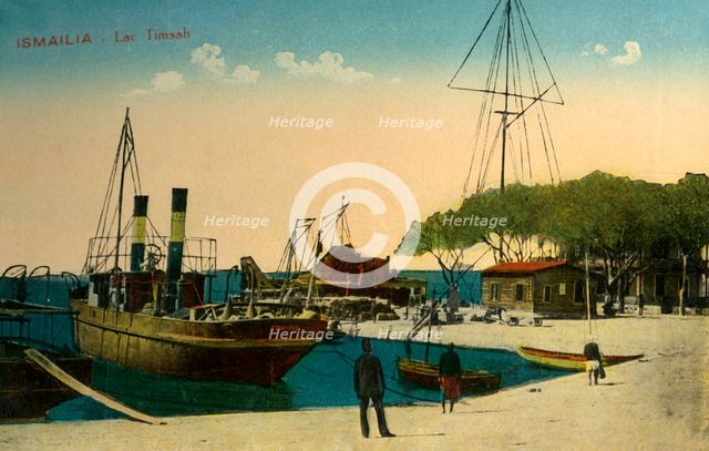 'Ismailia - Lac Timsah', c1918-c1939. Creator: Unknown.