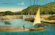 Ismailia - The Canal c1918-c1939. Creator: Unknown