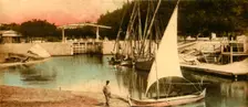 Ismailia - The flood-gate downwards c1918-c1939. Creator: Unknown