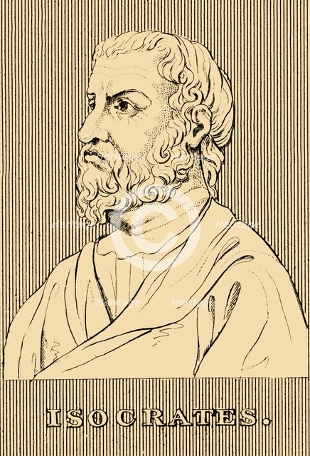 'Isocrates', (436-338 BC), 1830. Creator: Unknown.
