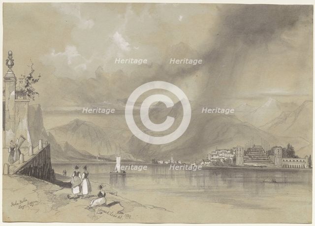 Isola Bella, Lago Maggiore, 1839. Creator: Edward Lear (British, 1812-1888).