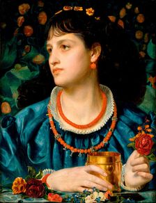 Isolde with the Potion, 1870. Creator: Sandys, Frederick (1829-1904)