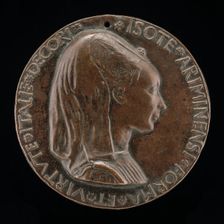 Isotta degli Atti, 1432/1433-1474, Mistress 1446, then Wife after 1453, of Sigismondo Malatesta [obv Creator: Matteo di Andrea de Pasti